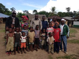 Some of the families in Nimiyama, Sierra Leone whose land was sold without their permission. 