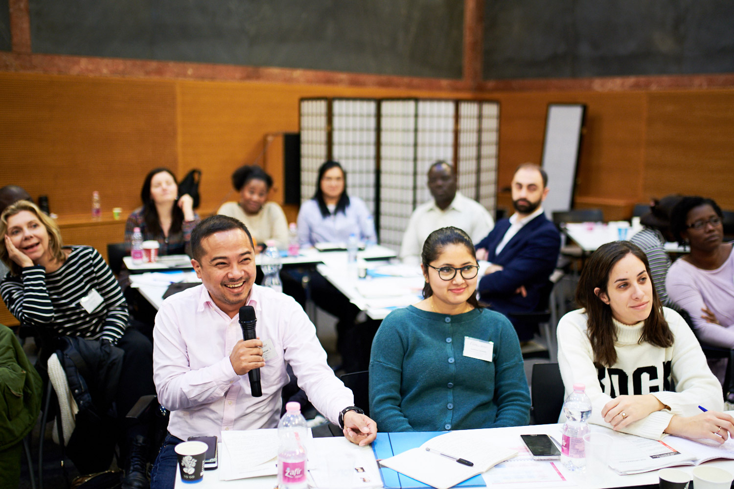 In 2018, members of the Grassroots Justice Network convened at Budapest’s Central European University for the fourth annual Legal Empowerment Leadership Course. Photo credit: Daniel Vegel