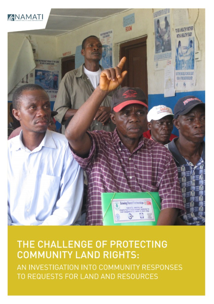 Link to The Challenge of Protecting Community Land Rights: An Investigation into Community Responses to Requests for Land and Resources (Full Report)