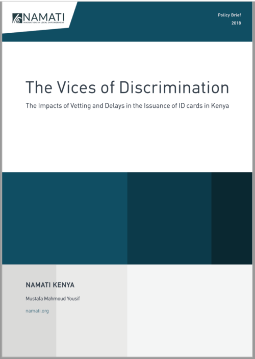 Link to Vices of Discrimination: The Impacts of Vetting and Delays in the Issuance of ID Cards in Kenya
